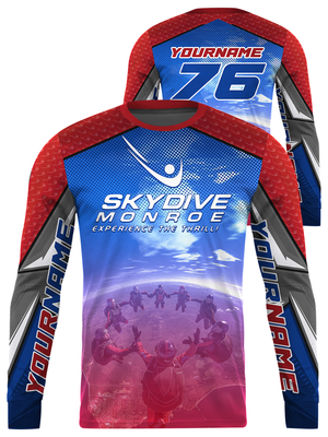 Skydive Monroe Tandem Custom Long Sleeve Jersey