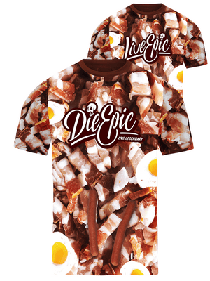 Die Epic American Breakfast Custom Short Sleeve Jersey