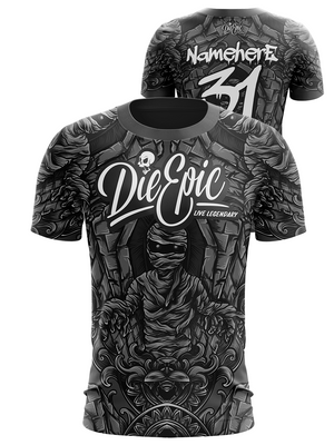 Die Epic Mummy Multicolor Custom Short Sleeve Jersey
