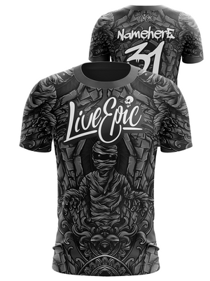 Live Epic Mummy Multicolor Custom Short Sleeve Jersey
