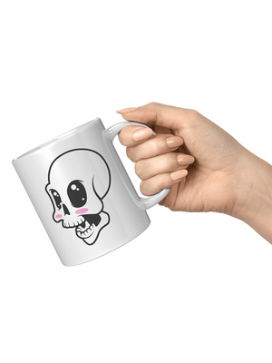 Cute Skull 11oz White Mug