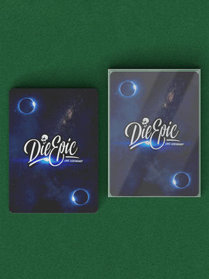 Die Epic Blue Galaxy Playing Cards