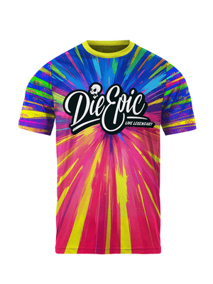 Die Epic Tie Dye Custom Short Sleeve Jersey