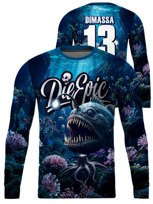 Die Epic Deep Sea A Custom Long Sleeve Jersey
