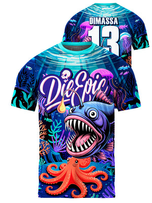 Die Epic Deep Sea B Custom Short Sleeve Jersey
