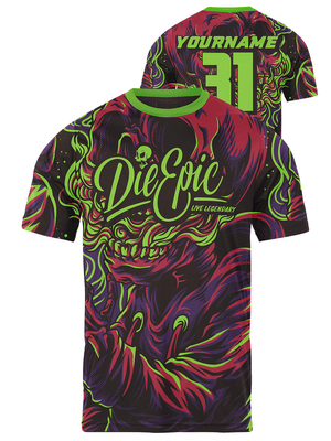 Die Epic Spooky Custom Short Sleeve Jersey