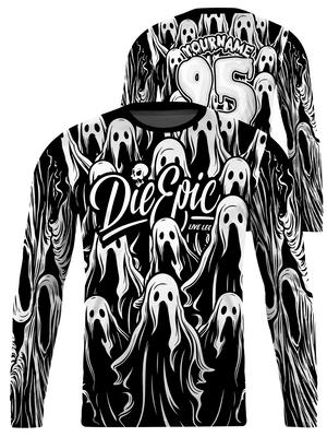 Die Epic Ghost Custom Long Sleeve Jersey