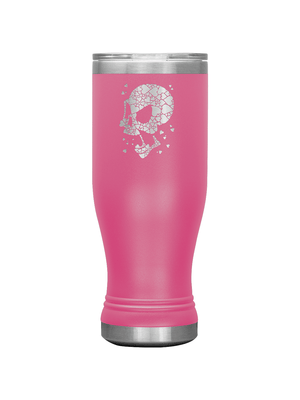 Heart Burst Skull Boho 20oz Tumbler