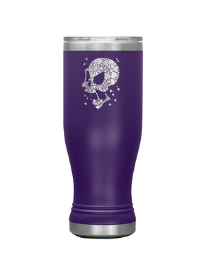 Heart Burst Skull Boho 20oz Tumbler
