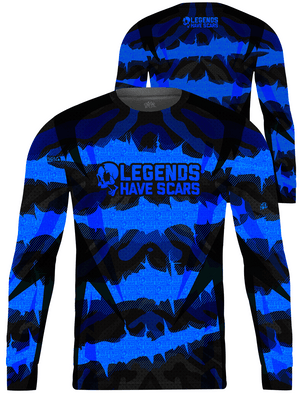 Legends Have Scars Camo Custom Long Sleeve Jersey