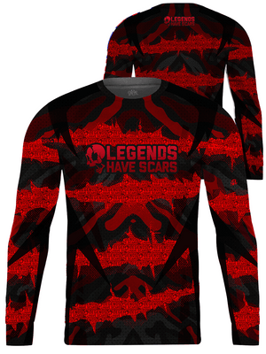 Legends Have Scars Camo Custom Long Sleeve Jersey