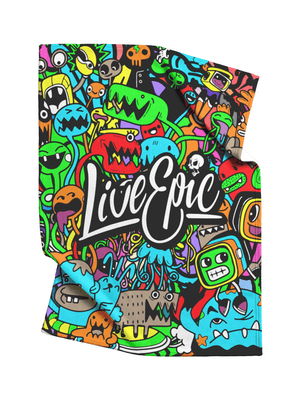 Live Epic Little Monsters Cozy Plush Fleece Blanket 60x80