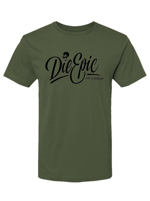 [Multicolor] Die Epic Military Green Shirt