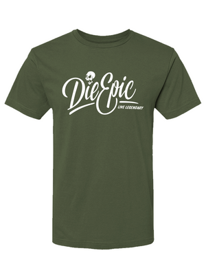 [Multicolor] Die Epic Military Green Shirt