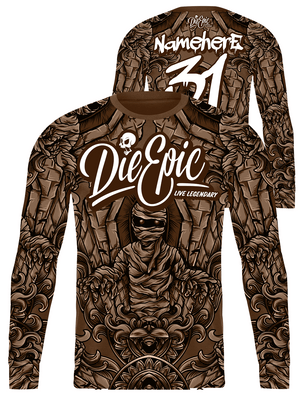 Die Epic Mummy Multicolor Custom Long Sleeve Jersey