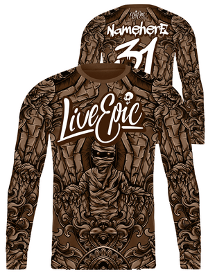 Live Epic Mummy Multicolor Custom Long Sleeve Jersey
