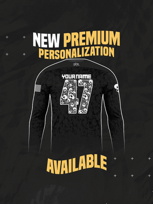 Die Epic Green Camo Mission Ready Custom Long Sleeve Jersey