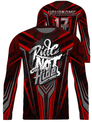 Ride NOT Hide Custom Long Sleeve Jersey