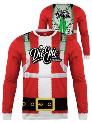 Die Epic Skydive Santa Ugly Long Sleeve Jersey (PRE-SALES 'TILL DEC 7TH - 11:59PM EST)