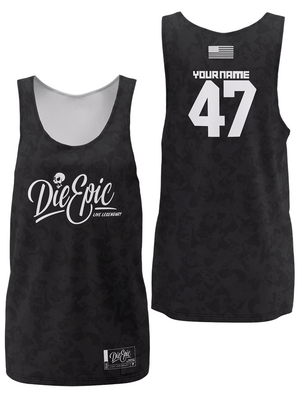 Die Epic Skull Camo Custom Tank Top