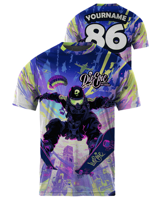 Die Epic Techno Based Custom Short Sleeve Jersey
