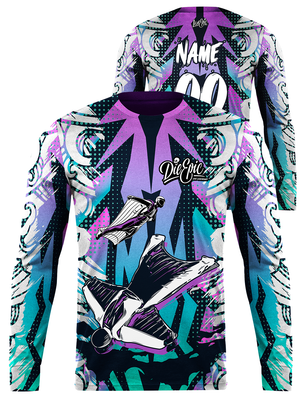 Die Epic Free Fall Custom Long Sleeve Jersey