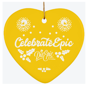 Epic Ceramic Heart Ornament
