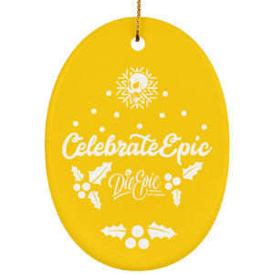 Epic Ceramic Oval Ornament