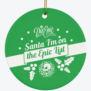 Epic Ceramic Circle Ornament