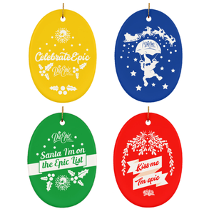 Epic Ceramic Oval Ornament