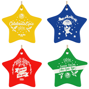 Epic Ceramic Star Ornament