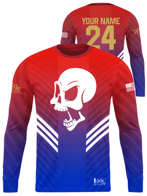 Skull New Era Custom Long Sleeve Jersey