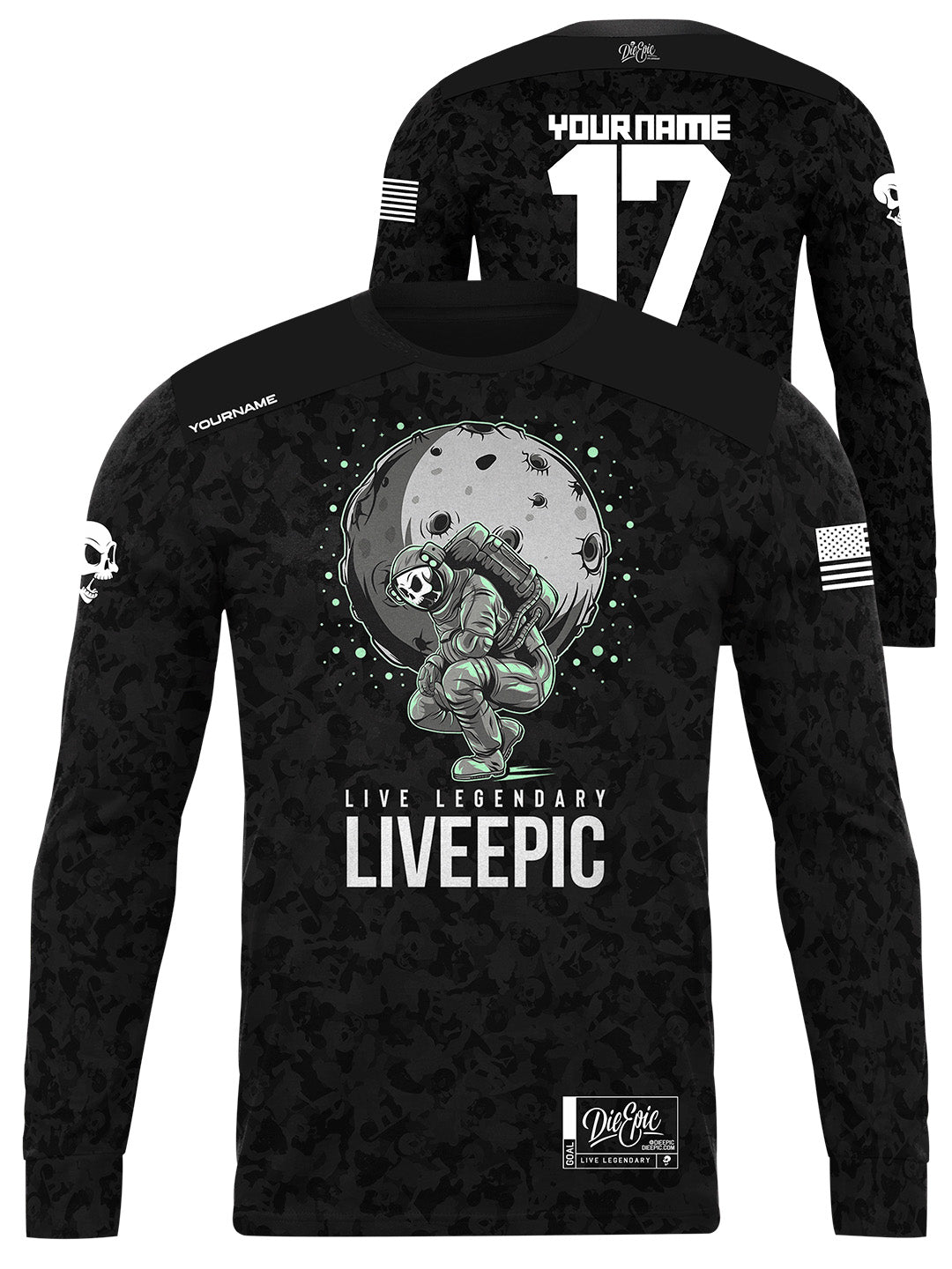 Live Epic Adrenaline Camo Meets Astro Custom Long Sleeve Jersey