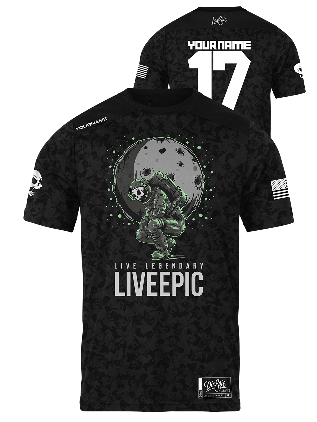 Live Epic Adrenaline Camo Meets Astro Custom Short Sleeve Jersey