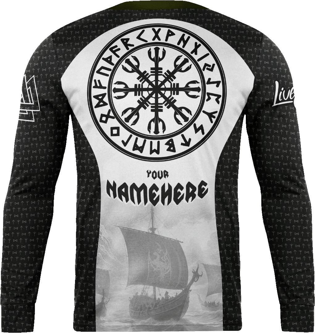 [MULTICOLOR] Live Epic Viking Custom Long Sleeve Jersey