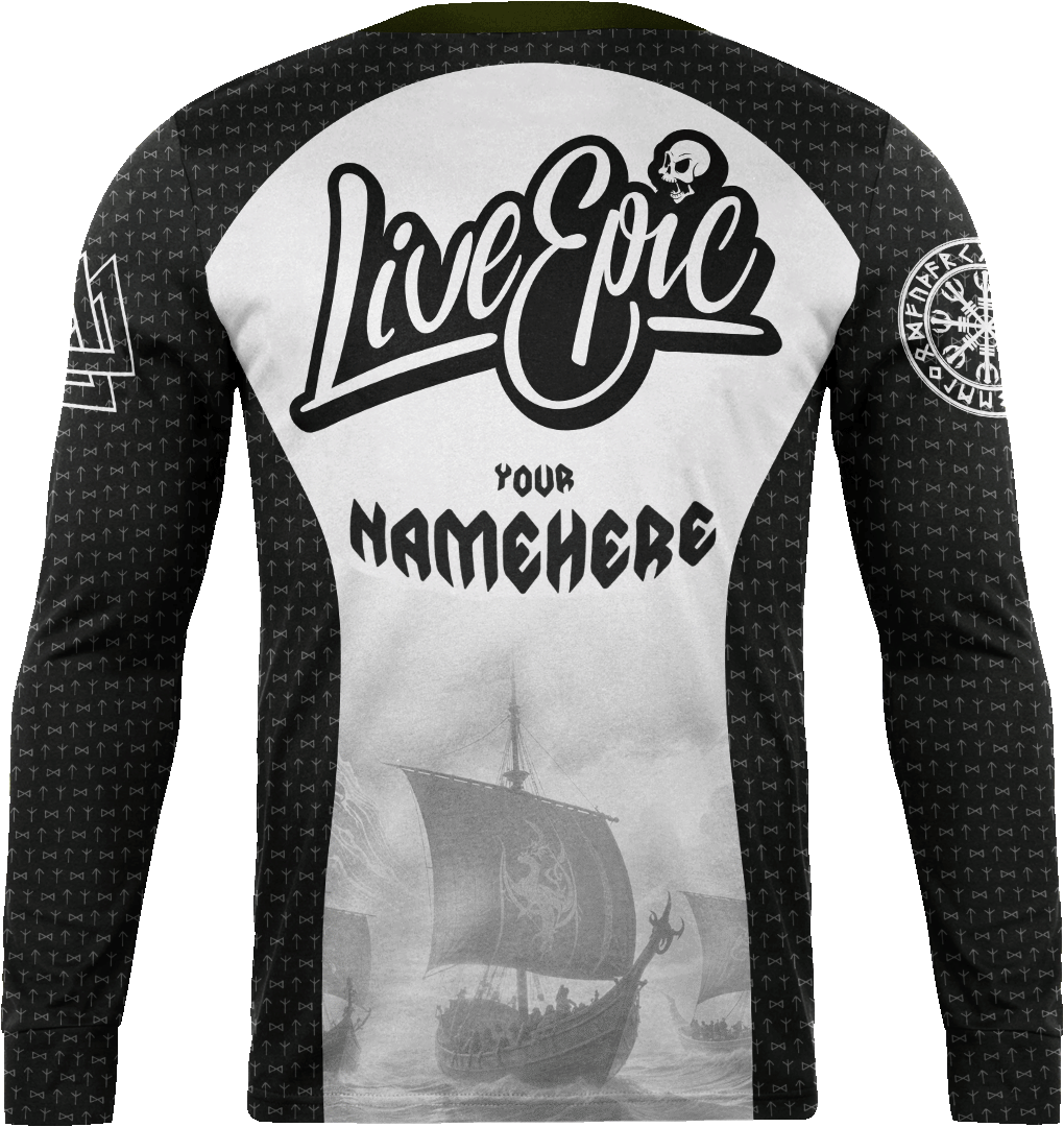 [MULTICOLOR] Live Epic Norse Custom Long Sleeve Jersey