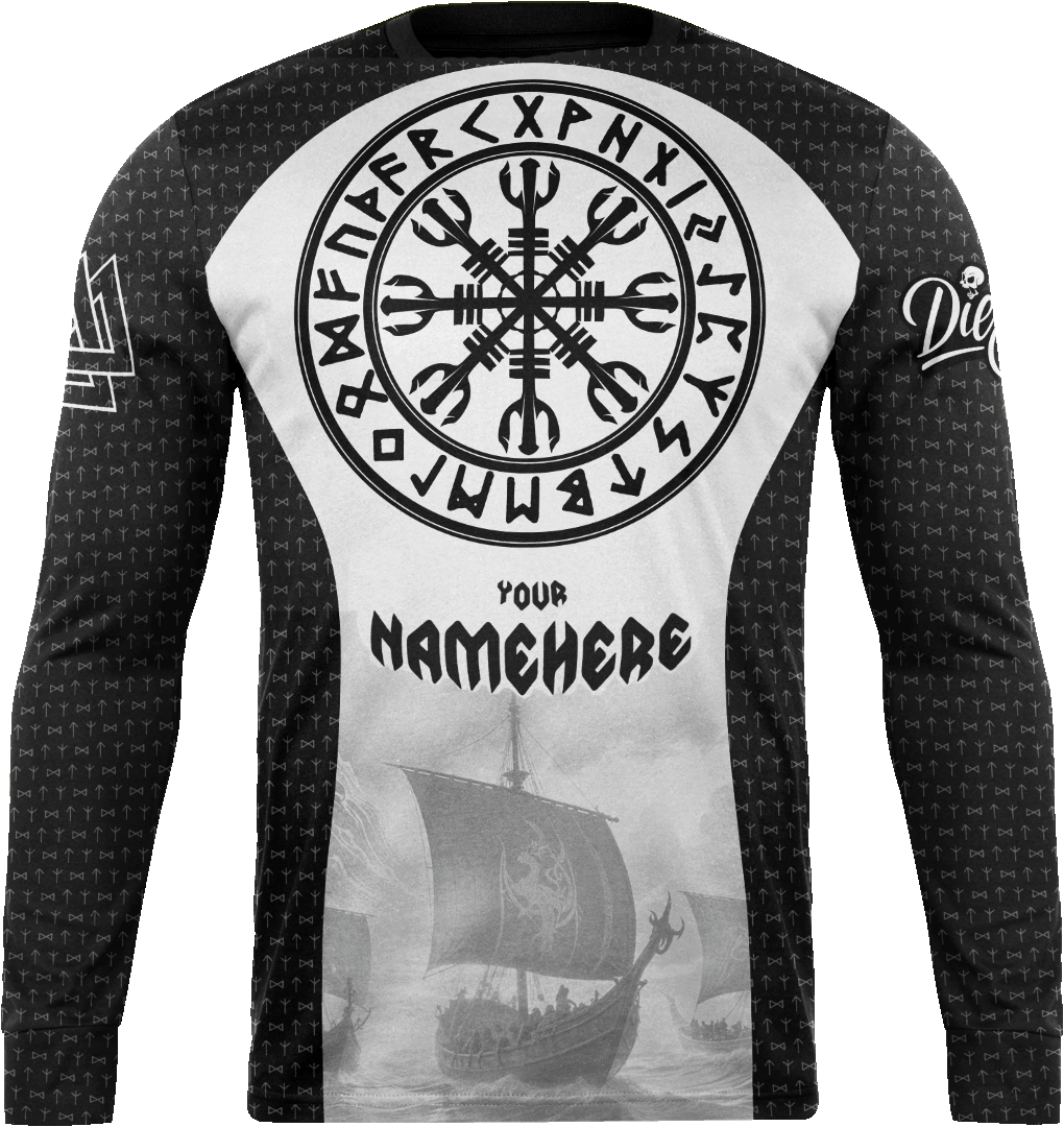 [MULTICOLOR] Die Epic Viking Custom Long Sleeve Jersey