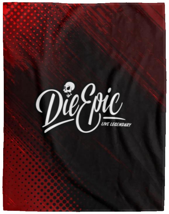 [USA ONLY] Die Epic Faded Red Cozy Plush Fleece Blanket - 60x80