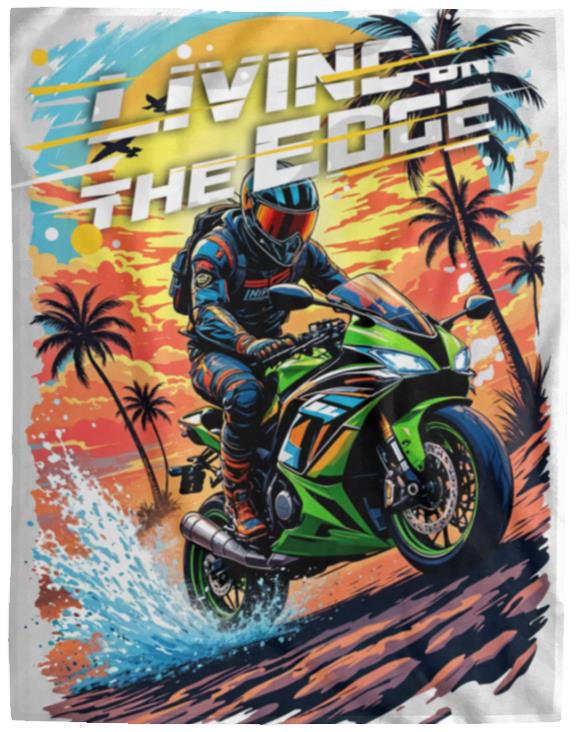 [USA ONLY] Living On The Edge Plush Fleece Blanket - 60x80