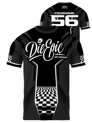 [STAY HAPPY CHARITY] Live Epic Grid Custom Short Sleeve Jersey