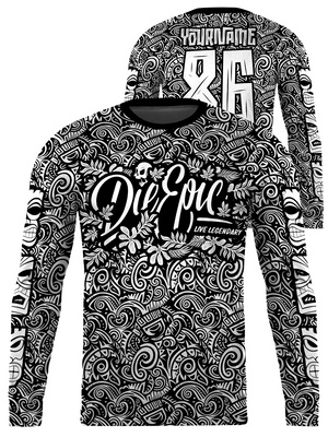 [MAUI UNITED WAY CHARITY] Die Epic Hawaii Tribal Custom Long Sleeve Jersey