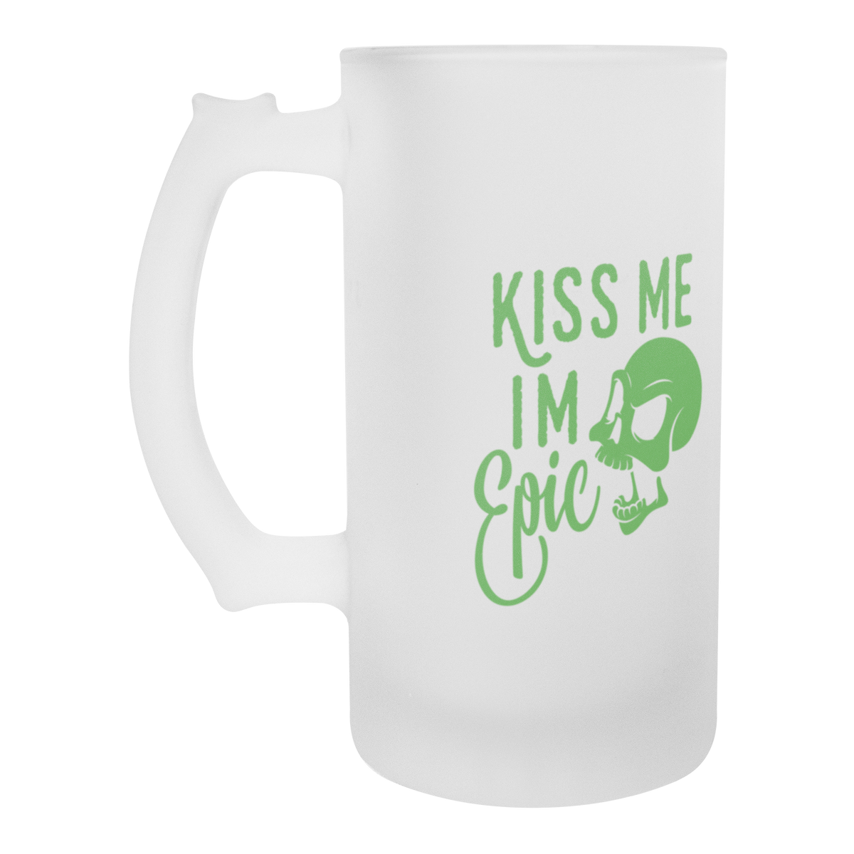 Kiss_Me_Im_Epic_Frosted_Beer_Stein_16oz_Stein_Empty_LH_Mockup.png
