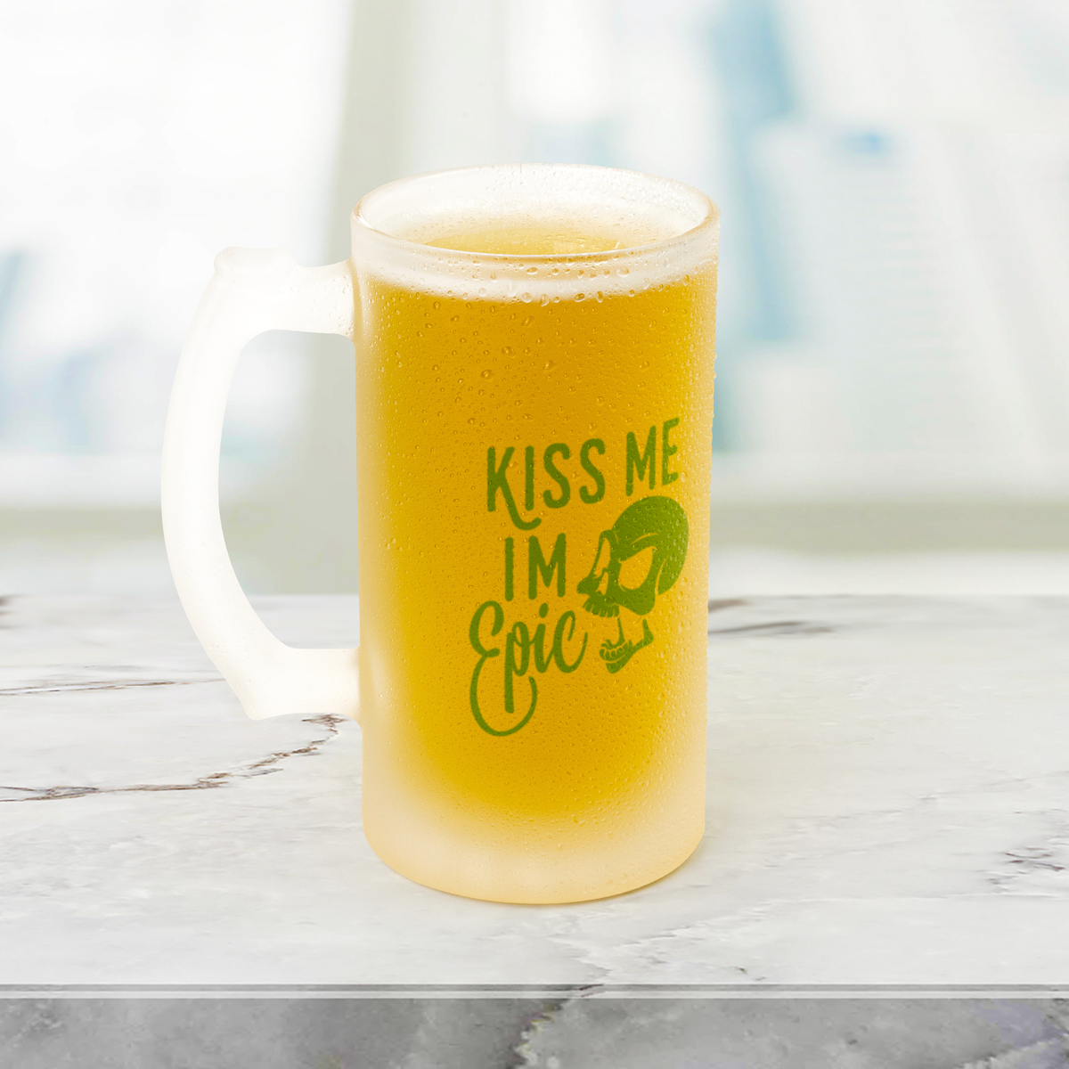 Kiss_Me_Im_Epic_Frosted_Beer_Stein_16oz_Stein_Filled_LH_Mockup.png