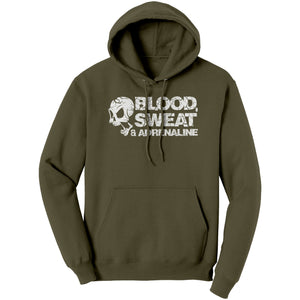 [Multicolor] Blood Sweat and Adrenaline Unisex Hoodie