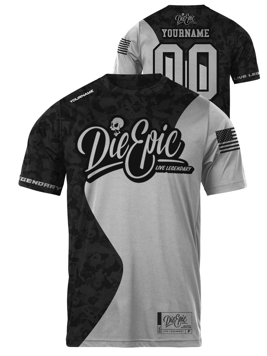 Die Epic Yin Yang Custom Short Sleeve Jersey