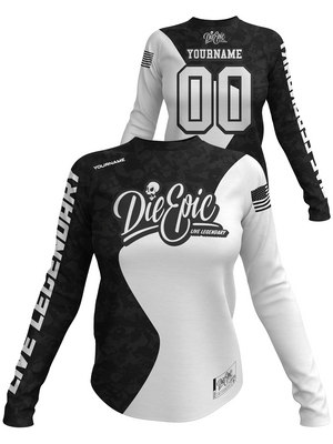 Die Epic Women Yin Yang Custom Long Sleeve Jersey