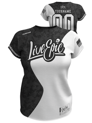 Live Epic Women Yin Yang Custom Short Sleeve Jersey