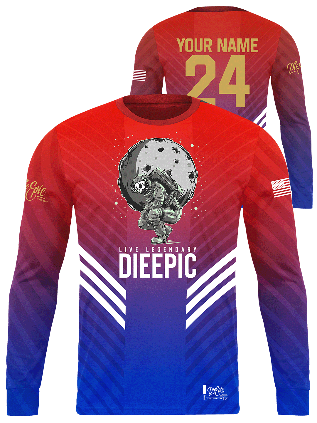 Die Epic ASTRO New Era Custom Long Sleeve Jersey