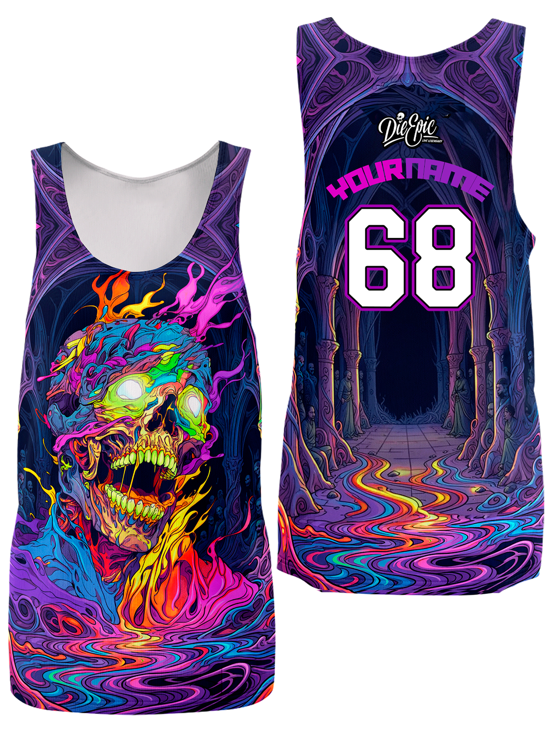 Die Epic Neon Revenant Custom Tank Top