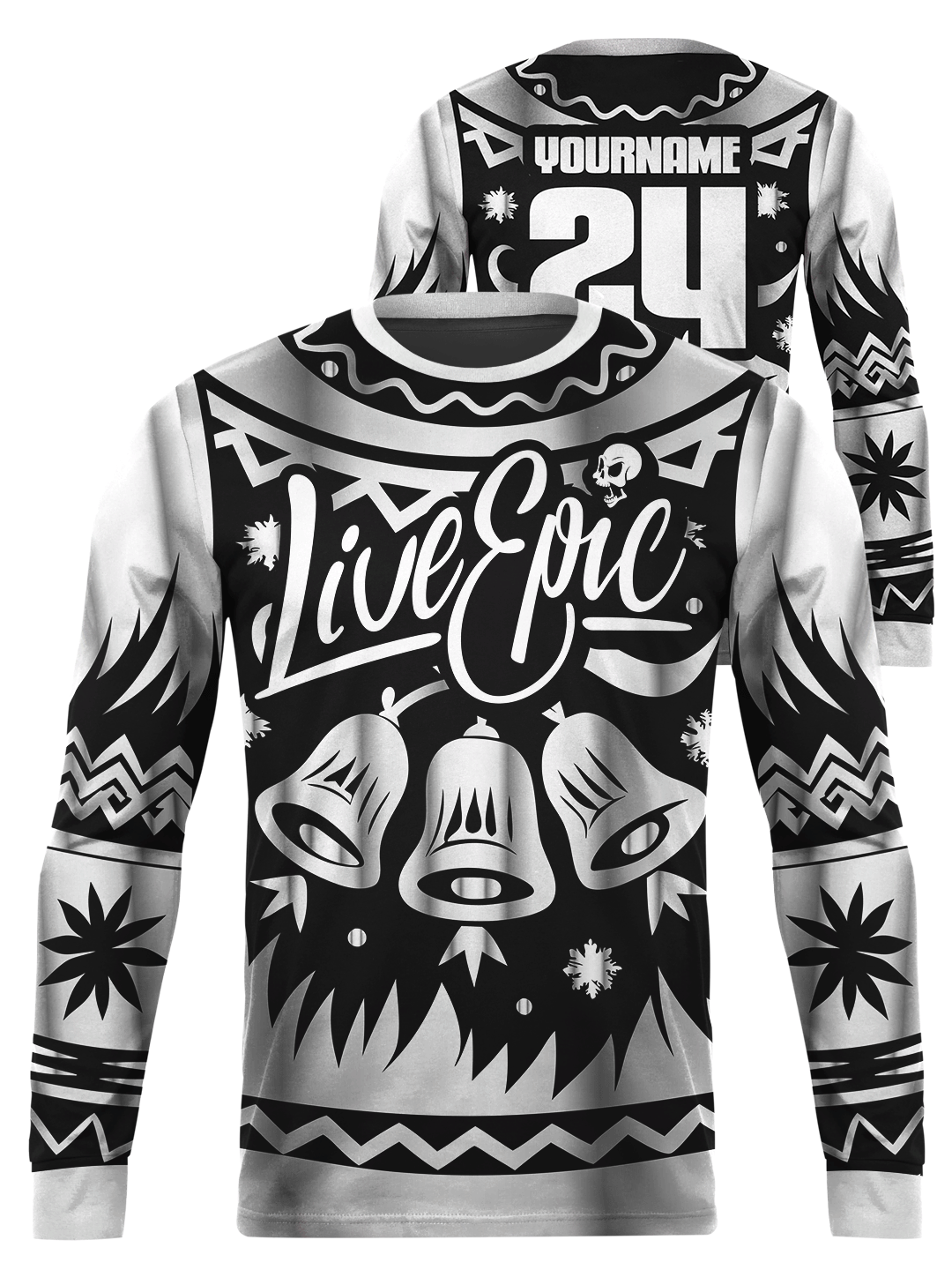 Live Epic Bells Ugly Long Sleeve Jersey (PRE-SALES &#39;TILL DEC 7TH - 11:59PM EST)